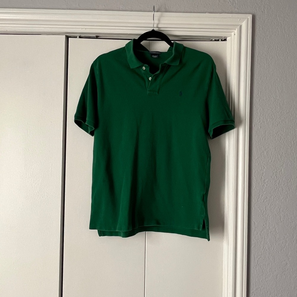 Polo Ralph Lauren Kids Green Polo Shirt‎ Short Sleeve Classic XL